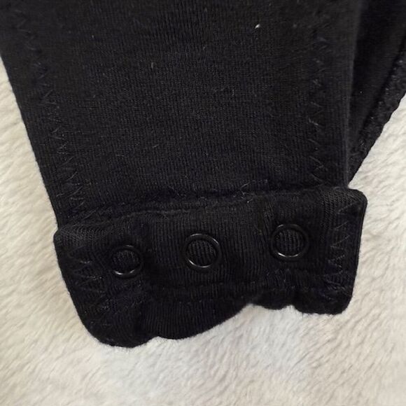 T by Alexander Wang Twist Knot Front Bodysuit Black Modal jersey Size XS - Picture 5 of 11